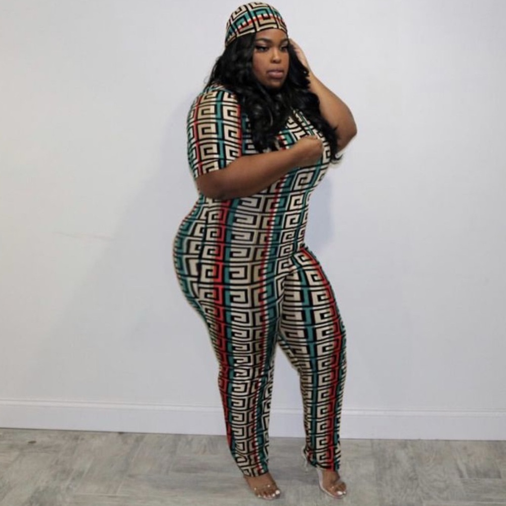 Geometric Patterned Jumpsuit - image 4